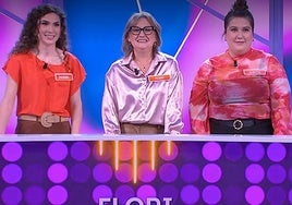 De izquierda a derecha, Raquel, Flori y Judith, arandinas en el concurso Reacción en cadena.