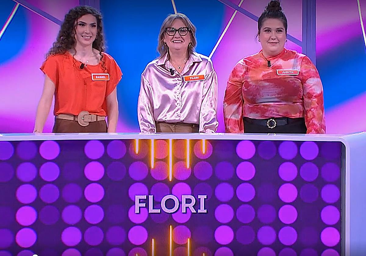Raquel y Judith con su madre Flori en el programa.