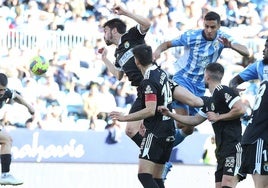 Imagen de uno de los últimos encuentros entre el Málaga y el Burgos CF.