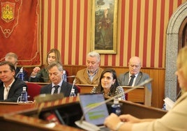 El PP durante el pleno de diciembre en Burgos.