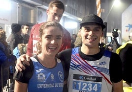 Inés Herault y Daniel Sánchez,vencedores de la San Silvesrte Cidiana.