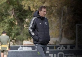 Ramis, durante uno de los últimos entrenamientos del equipo.