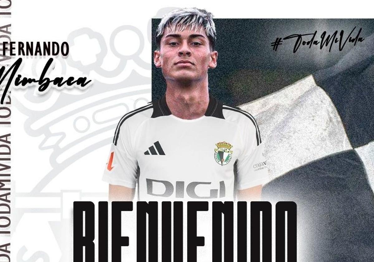 El delantero Fernando Mimbacas, nuevo jugador del Burgos CF