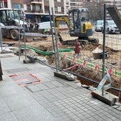 Herido un hombre al caerse en una acera en obras en Aranda de Duero