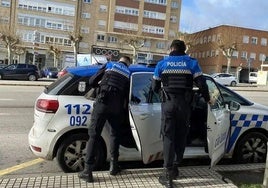 Agentes de la Policía Local de Burgos.