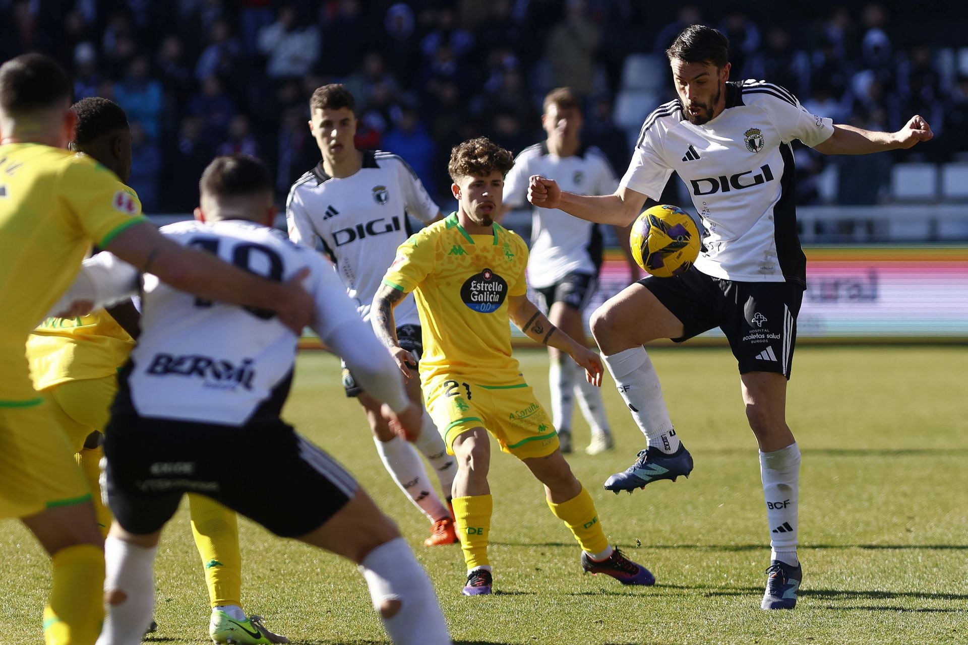 El Burgos CF cae derrotado por la mínima ante el Dépor