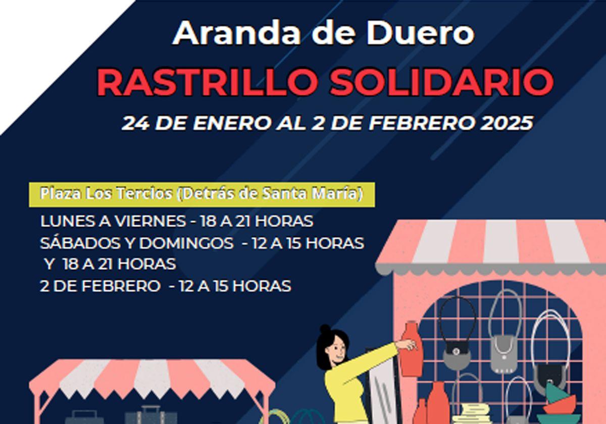 Rastrillo Solidario en Aranda del 24 de enero al 2 de febrero