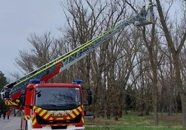 Los Bomberos de Burgos en una salida.