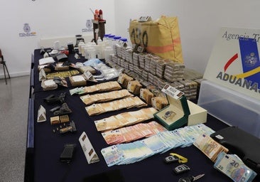 Kilos de droga, armas, coches y dinero en metálico, el alijo incautado en Burgos