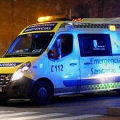 Un herido tras el choque de una moto y un coche en Burgos