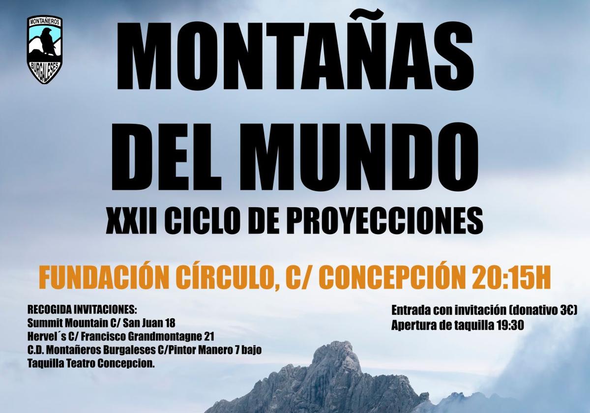 Comienza este viernes el XII ciclo de proyecciones 'Montañas del Mundo'