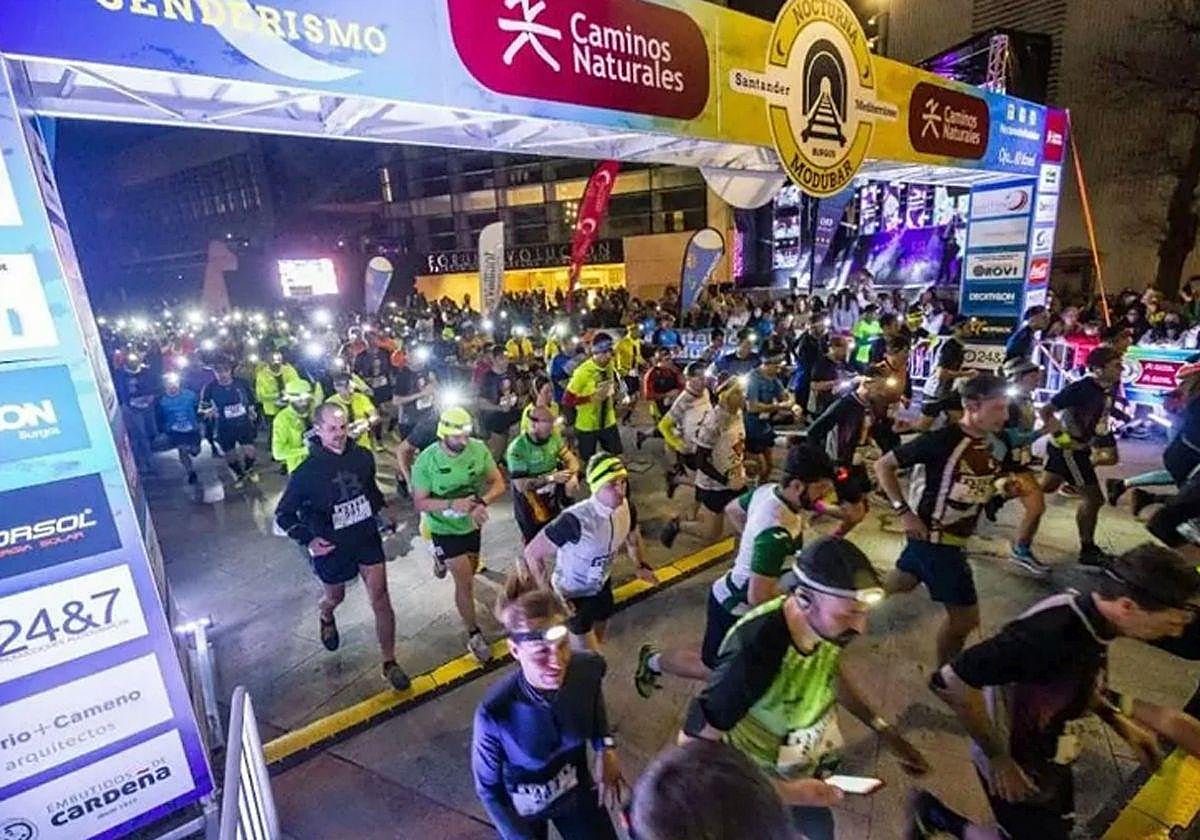 Imagen de archivo de la carrera Nocturna de Modúbar.
