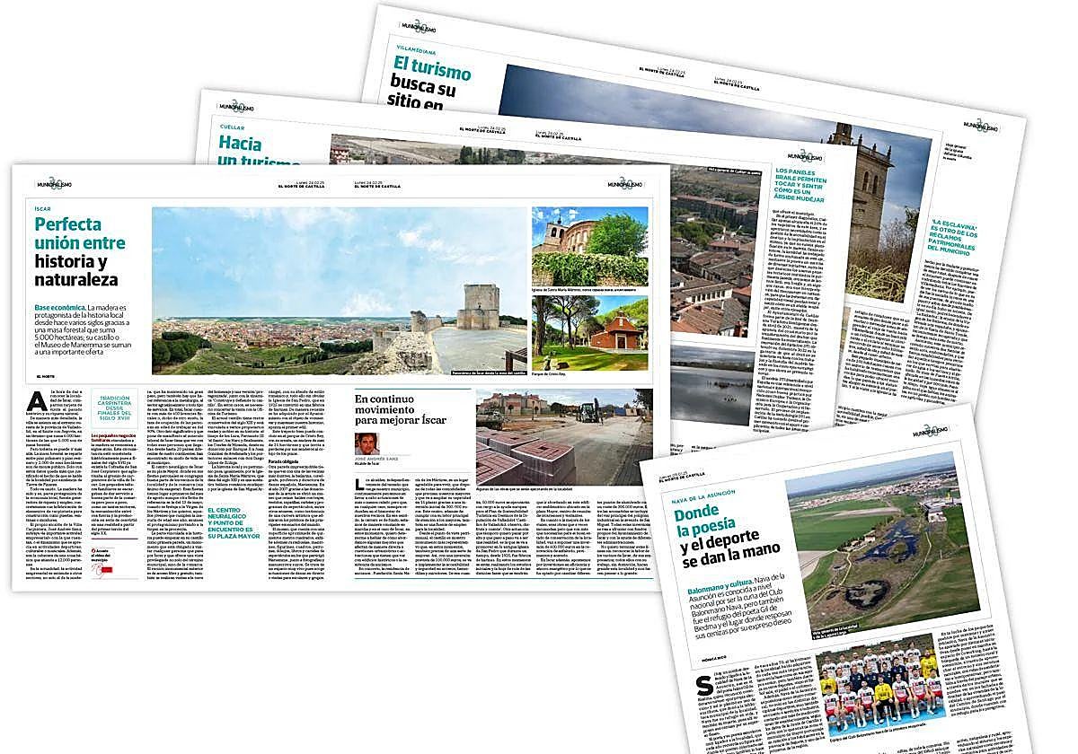 Imagen de algunos de los reportajes que se publicarán en los próximos días.