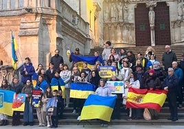 Concentración de Burgos con Ucrania.