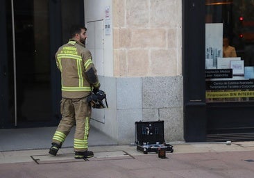 Susto en varios comercios del centro de Burgos por un posible escape de gas