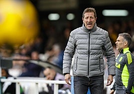 Ramis durante el partido el FC Cartagena.