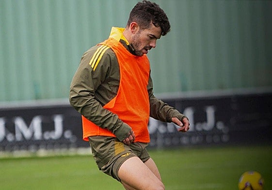 Curro Sánchez, durante un entrenamiento.
