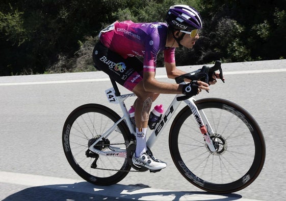 David Delgado, durante la pasada Vuelta a Andalucía.