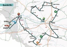 Recorrido de la segunda etapa de la X Vuelta a Burgos Femenina que une las localidades de Villalba de Duero y Roa.