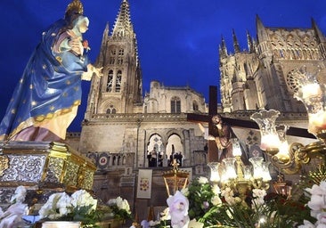 La procesión del Encuentro de Burgos en imágenes