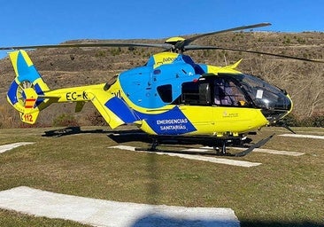 Rescatan a un senderista herido en un paraje de difícil acceso de Burgos