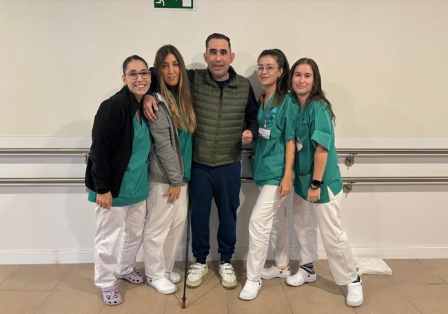 Sergio Marqués en el hospital Casaverde de Valladolid.