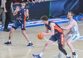 Instante del partido entre el Tizona y el Zamora, en Burgos.
