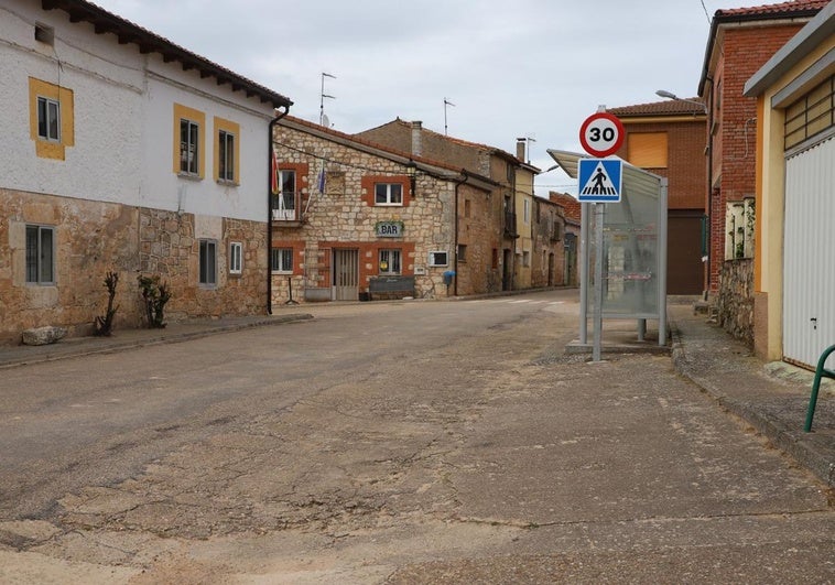 Estado de las calles de Villanueva Matamala, en Burgos.