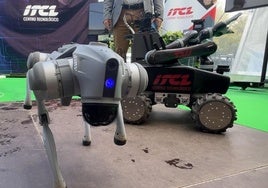 El robot de ITCL para tecnificar los viñedos.