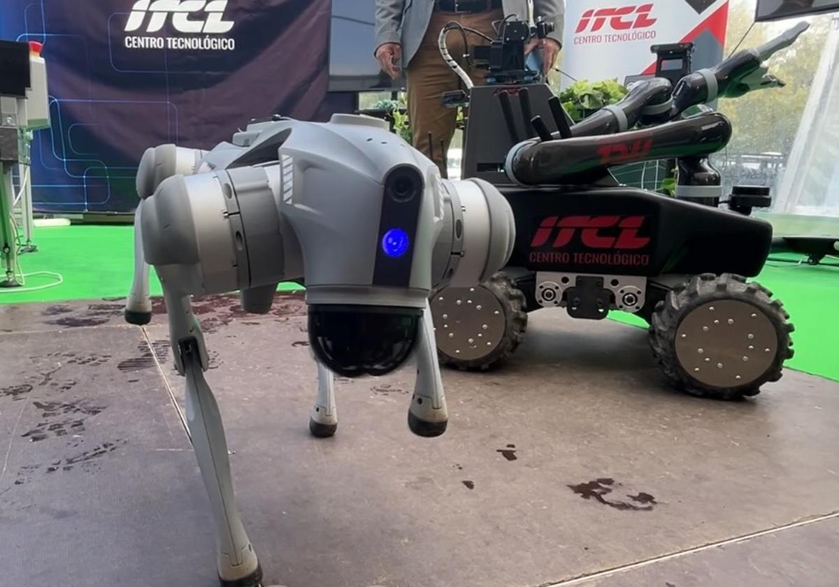El robot de ITCL para tecnificar los viñedos.