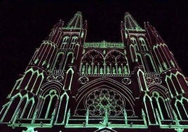 Imagen de archivo de la Catedral de Burgos en una Noche Blanca.