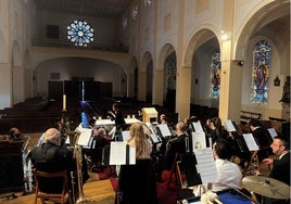 La Banda de Música se ha trasladado a la iglesia de San Nicolás