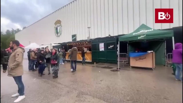 El frío no impide la fiesta previa al partido del San Pablo Burgos