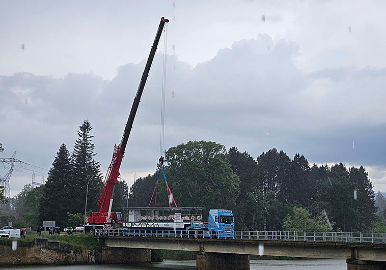 La tormenta ha irrumpido durante la maniobra