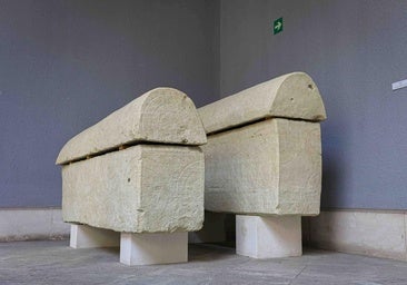 Descubiertos dos sarcófagos del siglo VI en Ubierna que abren vías de investigación sobre el período visigodo