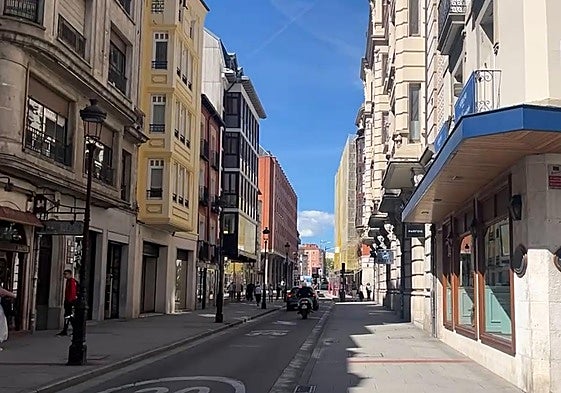 Calle Santander por donde irá el futuro túnel.