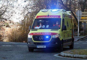 Herido un motorista tras colisionar con un turismo en un pueblo de Burgos