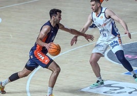 Instante del partido entre Tizona Burgos y Flexicar Fuenlabrada.