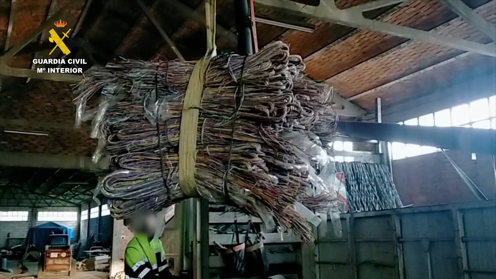 Desarticulan un grupo criminal dedicado al robo de cable de cobre