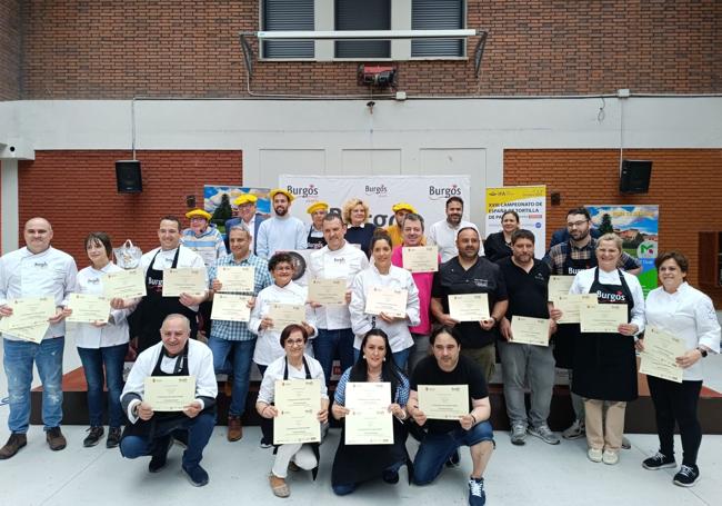 Participantes del III Campeonato de Tortilla de Patatas Provincia de Burgos