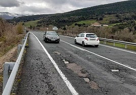 Estado de la carretera CL-629 en el Valle de Mena.