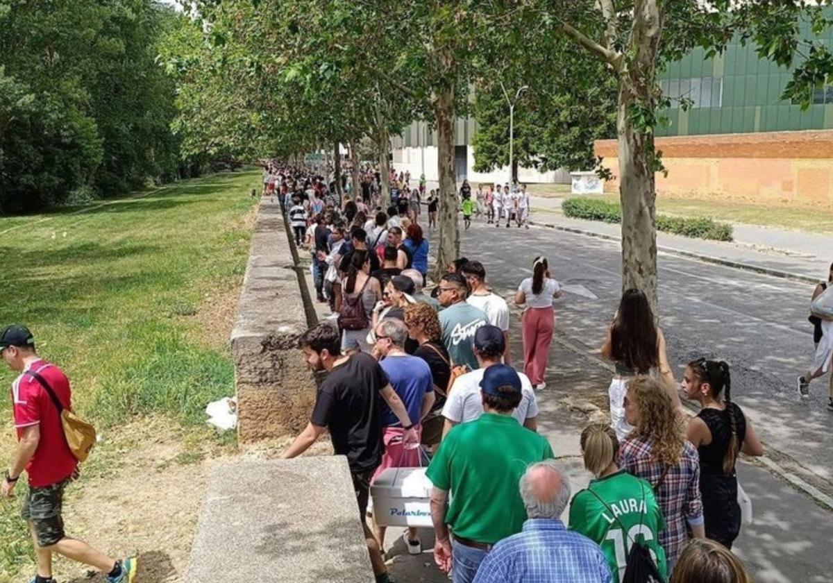 Colas para acceder a la Quinta en el pasado Curpillos.