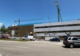 Parte de la obra actual en Policía Local.