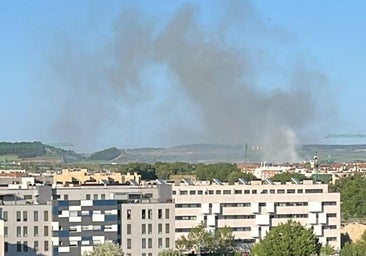 Susto en Burgos por un incendio en el parque del Vena