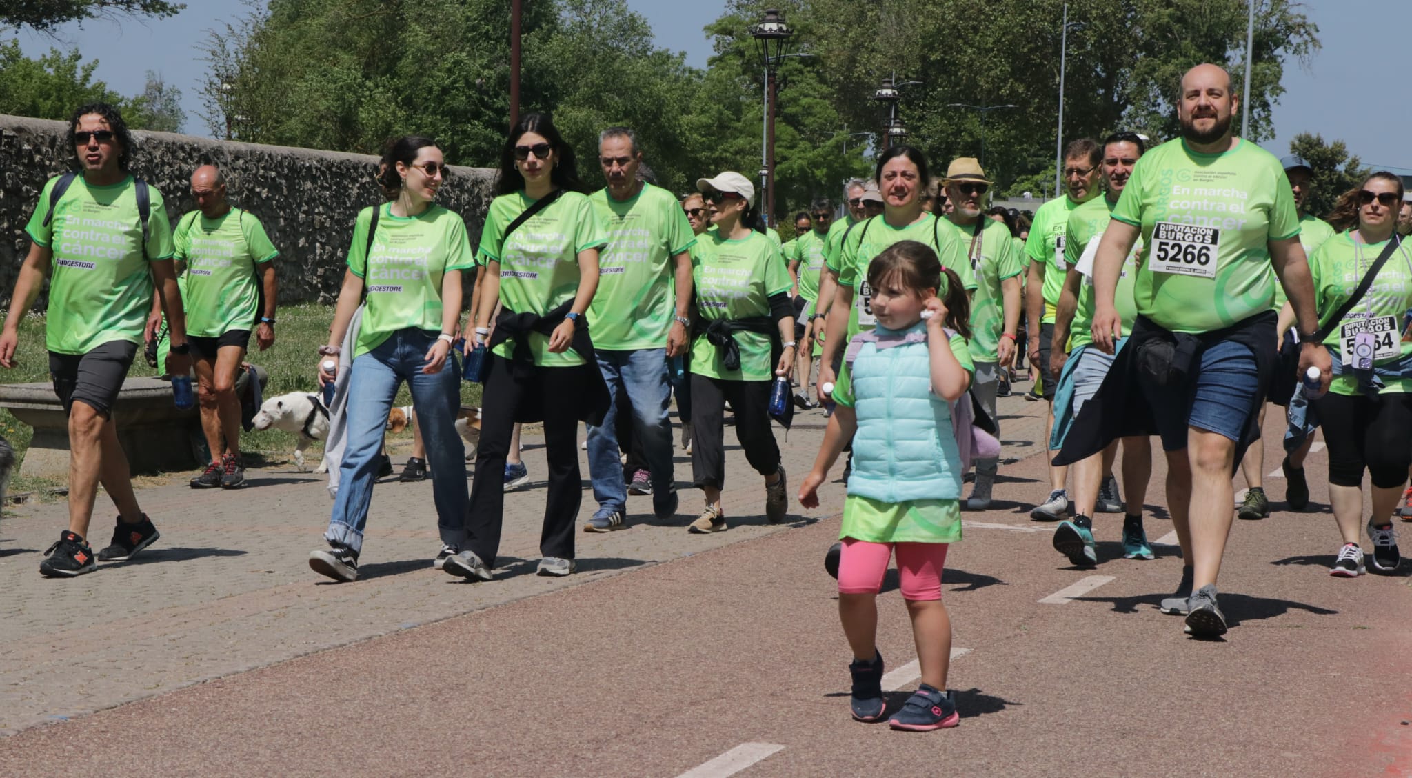 La marcha contra el cáncer de Burgos, en imágenes