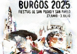Cartel fiestas de San Pedro y San Pablo de Burgos 2025.