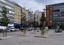 Parque Santiago, en Gamonal.