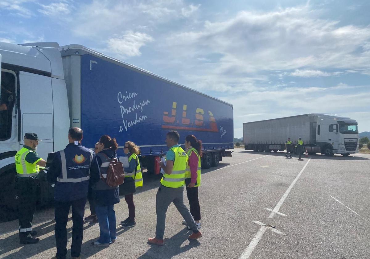 Controles de los agentes de la Guardia Civil de Burgos y de las autoridades portuguesas.