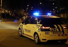 Imagen de archivo de una actuación de la Policía Local de Burgos.