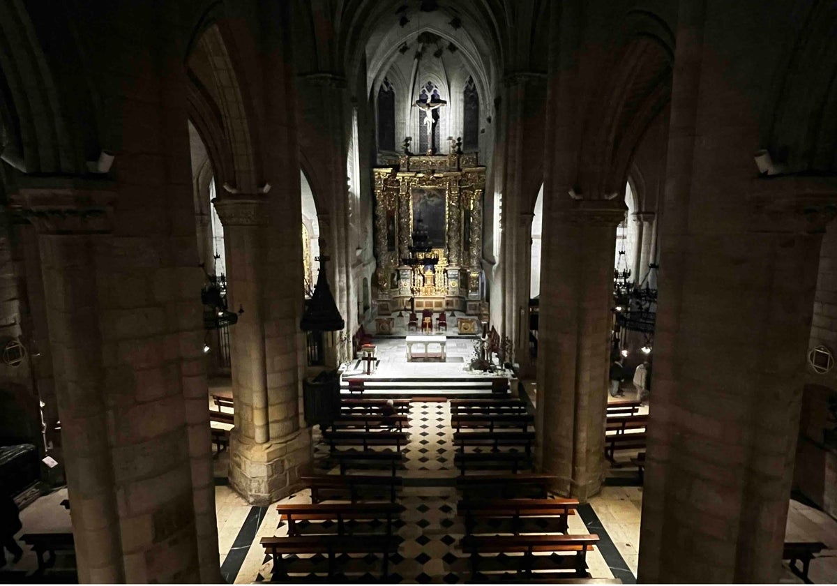 Interior del templo de la parroquia de San Gil Abad.